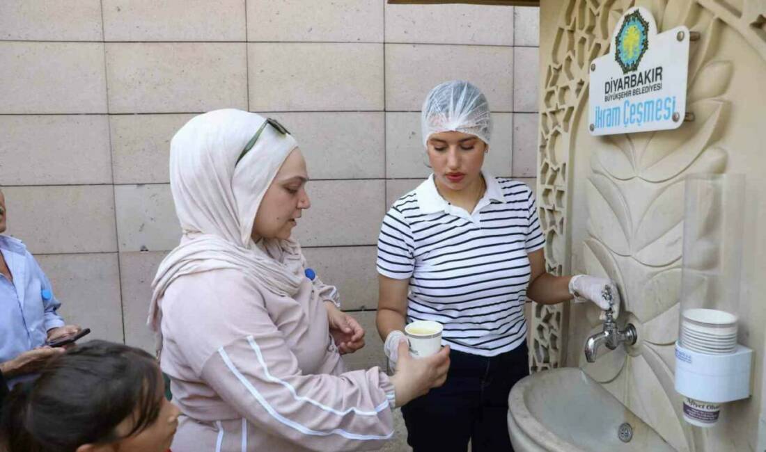 Diyarbakır Büyükşehir Belediyesi, kentteki hastanelerin bahçelerine kurduğu İkram Çeşmeleri ile
