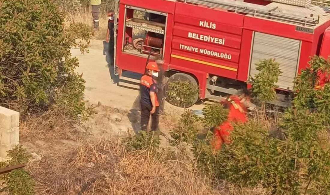 Hatay'da çıkan orman yangınına Kilis Belediyesi de destek verdi. Belediye