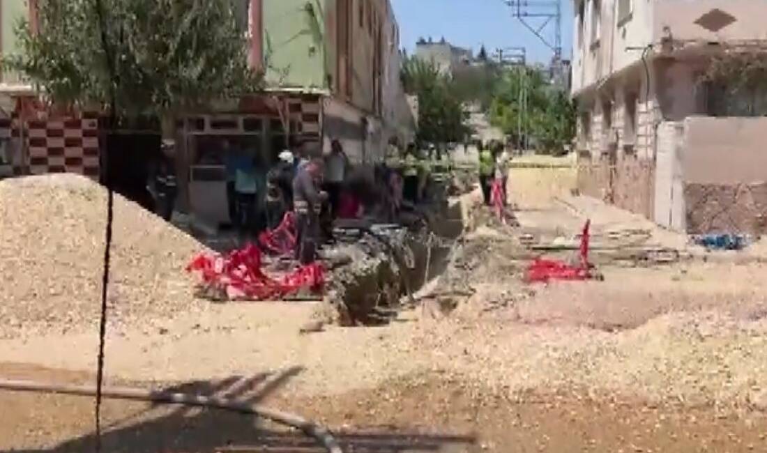 Kilis'te altyapı çalışmaları sırasında doğalgaz borusunda patlama meydana geldi. Patlama