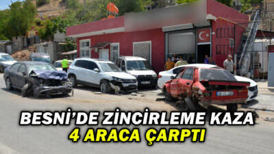 Besni’nin Yukarı Sarhan mevkiinde meydana gelen kazada, sürücüsünün direksiyon hakimiyetini