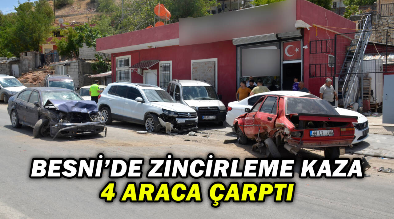 Besni’nin Yukarı Sarhan mevkiinde meydana gelen kazada, sürücüsünün direksiyon hakimiyetini