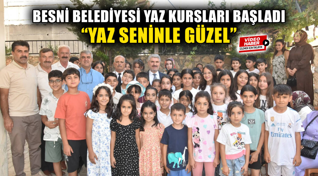 Besni Belediyesi, çocukların yaz tatilini hem eğlenceli hem de verimli