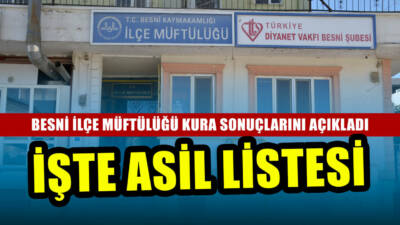 İŞKUR’un İş Gücü Eğitim Programı (İUP) kapsamında Besni İlçe Müftülüğünde