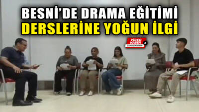 Besni Belediyesi ile Halk Eğitim Merkezi iş birliğinde düzenlenen drama
