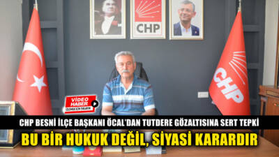 CHP Adıyaman Belediye Başkanı Abdurrahman Tutdere'nin gözaltına alınmasının ardından CHP