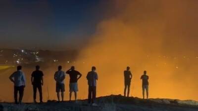Adıyaman’da ormanlık alan içerisinde meydana gelen yangın korku ve paniğe