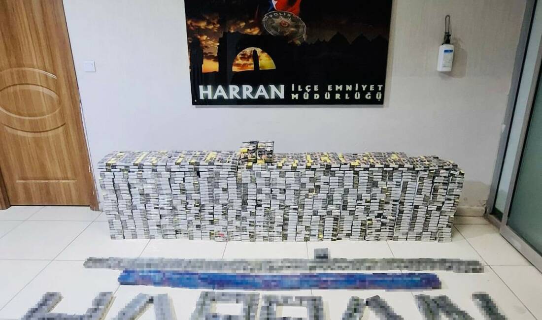 Şanlıurfa’nın Harran ilçesinde 4 bin 134 paket kaçak sigara ele