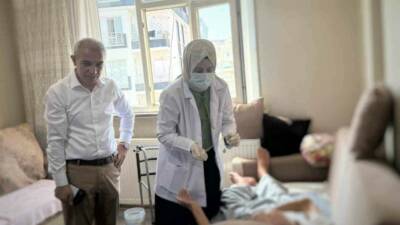 Siirt'te evde sağlık hizmeti kapsamında ağız ve diş sağlığı hizmetleri