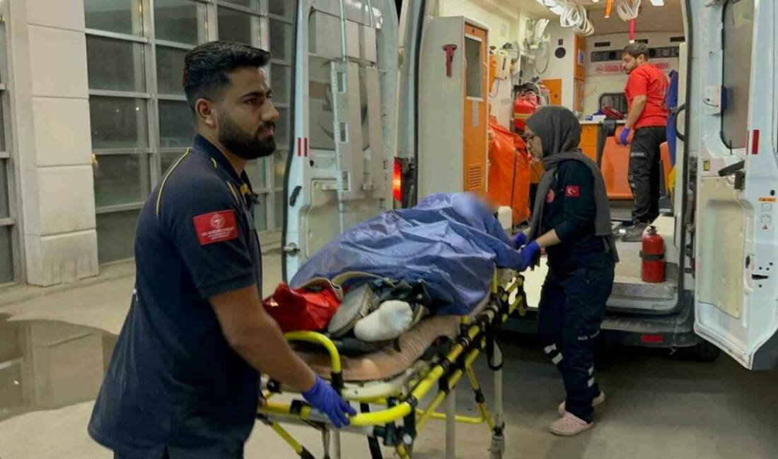 Adıyaman'ın Paşamezra Köyü'nde geri geri giden traktörün çarptığı demir kapının