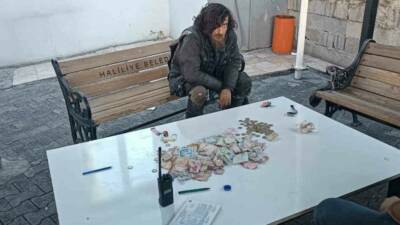Şanlıurfa’da üzerinden 20 bin Türk Lirası çıkan yabancı uyruklu dilenci,