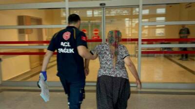 Adıyaman’da, yılan tarafından ısırılan kadın, hastaneye kaldırıldı.