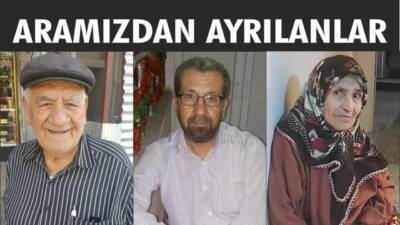 07.08.2025 Perşembe gününe ait Besni’de Vefat Edenler köşesi.