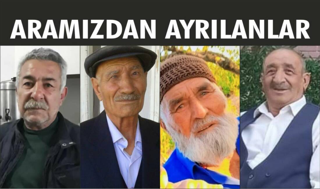 11-12-13.08.2025 Pazartesi, Salı, Çarşamba gününe ait Besni’de Vefat Edenler köşesi.