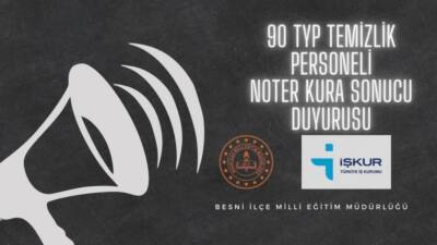 İŞKUR Toplum Yararına Program (TYP) kapsamında Besni’de 90 kişilik temizlik