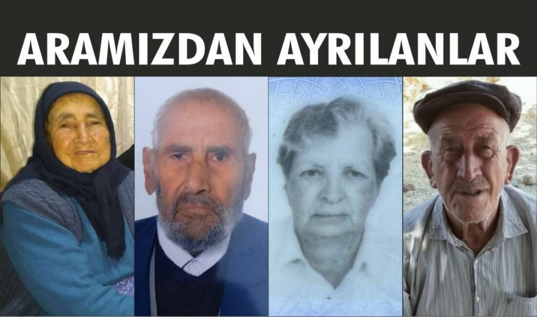 24-25.08.2025 Pazar, Pazartesi gününe ait Besni’de Vefat Edenler köşesi.