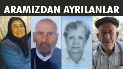 24-25.08.2025 Pazar, Pazartesi gününe ait Besni’de Vefat Edenler köşesi.