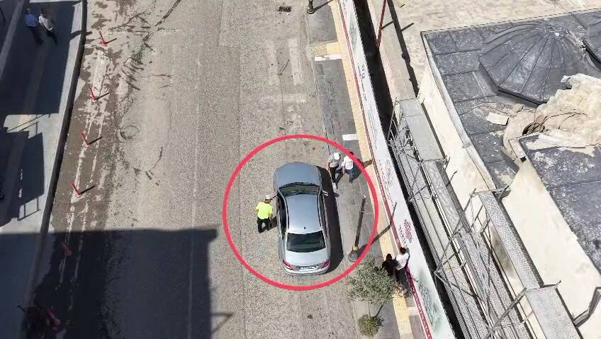 Adıyaman İl Emniyet Müdürlüğü tarafından drone destekli trafik denetimleri, şehir