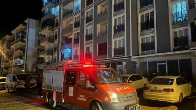 Adıyaman’ın Besni ilçesinde bir apartmanda meydana gelen gaz kokusu paniğe