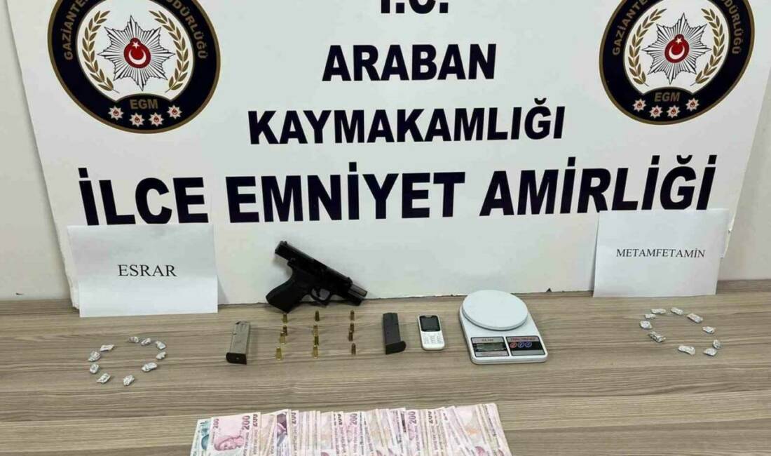 Gaziantep'in Araban ilçesinde gerçekleştirilen uyuşturucu operasyonunda 1 şüpheli tutuklandı. Operasyonda