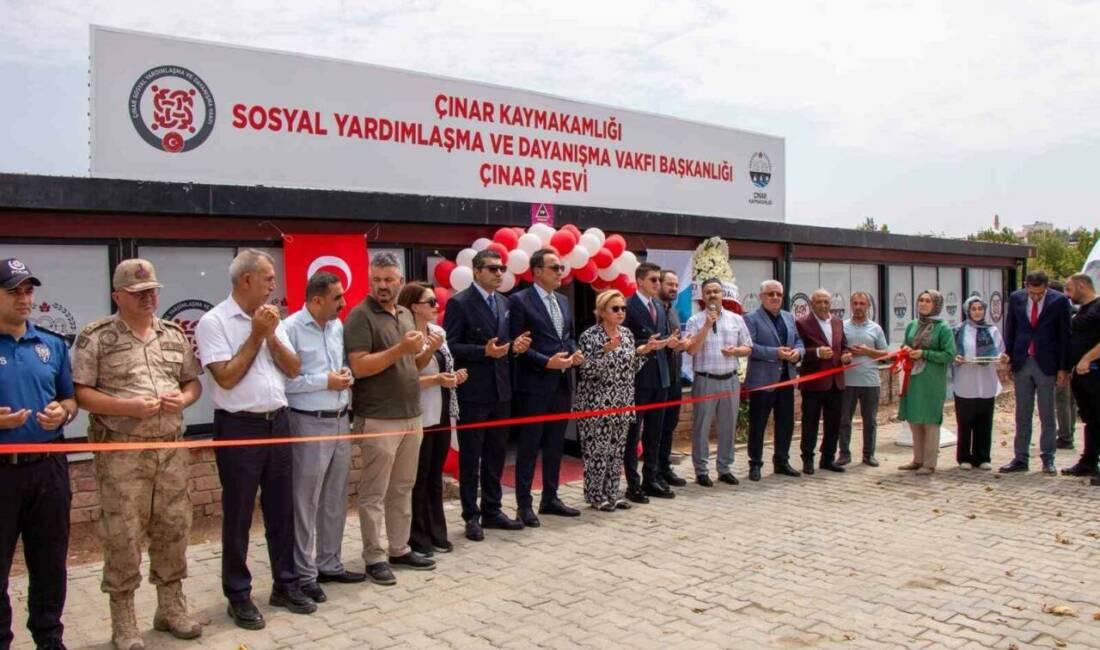 Çınar ilçesinde açılan Aşevi'nde haftanın 5 günü 250 aileye sıcak
