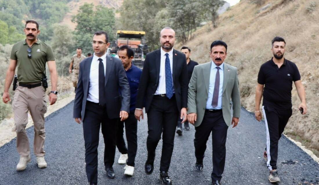 Şırnak'ın Beytüşşebap ilçesinde Kaymakam Mehmet Furkan Taşkıran, Mezraa Grup Köy