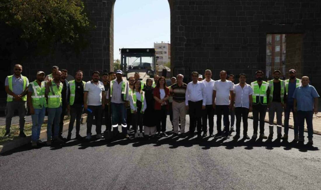Diyarbakır Büyükşehir Belediye Başkanı Serra Bucak, Yenişehir ilçesinde asfalt çalışması