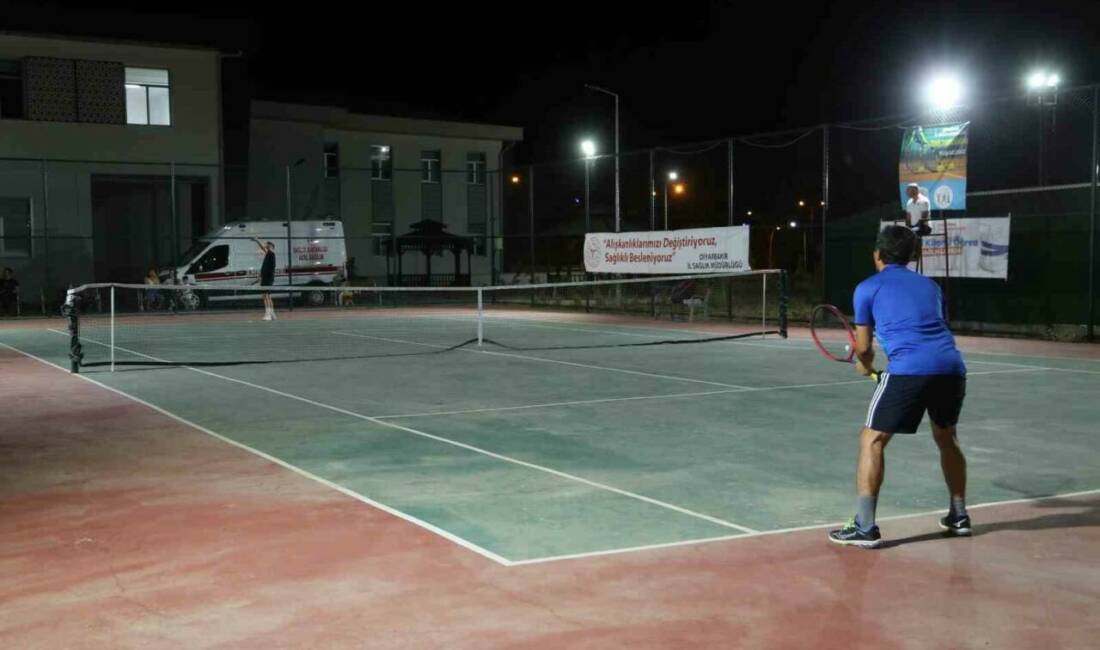 Diyarbakır İl Sağlık Müdürlüğü tarafından düzenlenen Tenis Turnuvası'na 46 sağlık