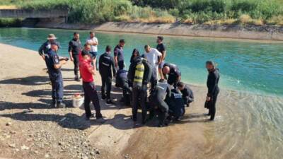 Diyarbakır'ın Yenişehir ilçesinde serinlemek için sulama kanalına giren 17 yaşındaki