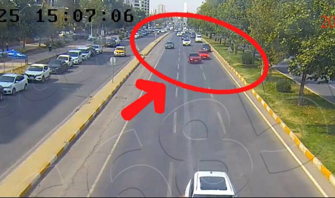 Diyarbakır'da kamera görüntülerine yansıyan ve trafik kurallarını ihlal eden sürücülere