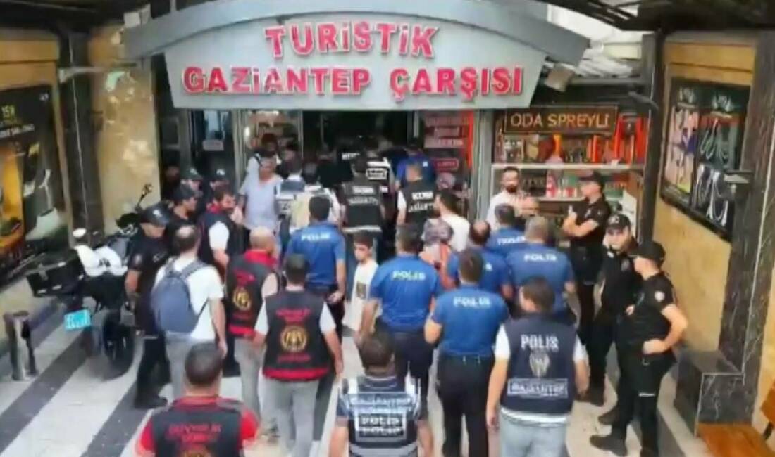 Gaziantep'te kaçakçılık operasyonunda 23 şüpheli gözaltına alınırken, ruhsatsız 60 iş