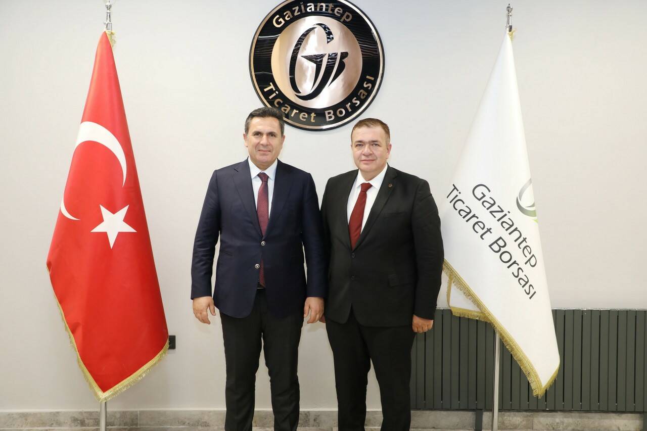 Gaziantep Ticaret Borsası'nın Meclis Başkanı Ahmet Tiryakioğlu ve Yönetim Kurulu