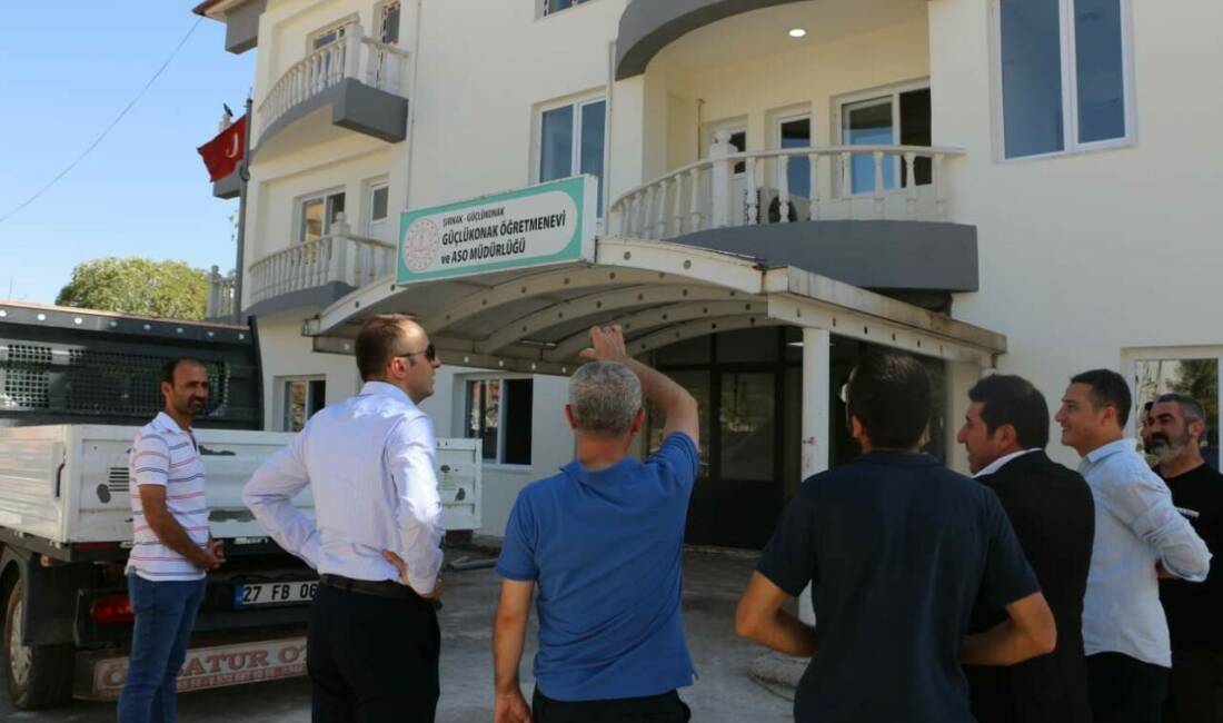 Şırnak'ın Güçlükonak ilçesinde bulunan öğretmenevi, geniş çaplı yenileme çalışmaları kapsamında