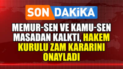 Milyonlarca memuru ilgilendiren zam pazarlığında kritik gelişme yaşandı. Kamu Görevlileri