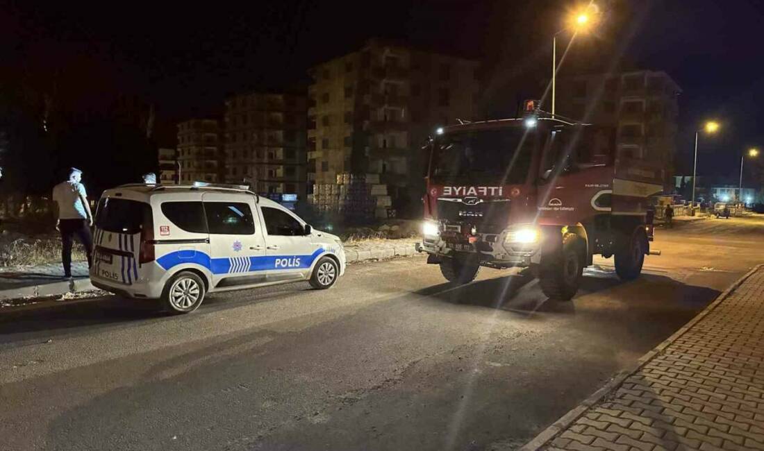 Adıyaman’da kimliği belirsiz kişi ya da kişiler tarafından inşaat malzemelerinin