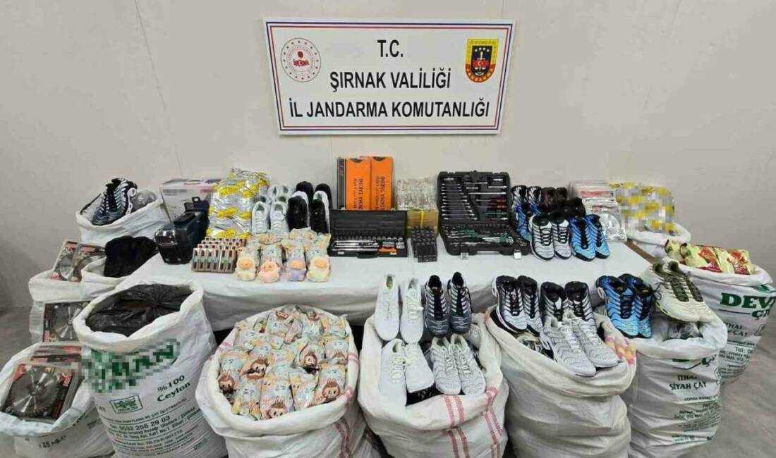 Jandarmadan baskın; 36 kişiye gözaltı, 6 milyon değerinde kaçak malzeme ele geçirildi Şırnak İl Jandarma Komutanlığı Kaçakçılık ve Organize Suçlarla Mücadele (KOM)
