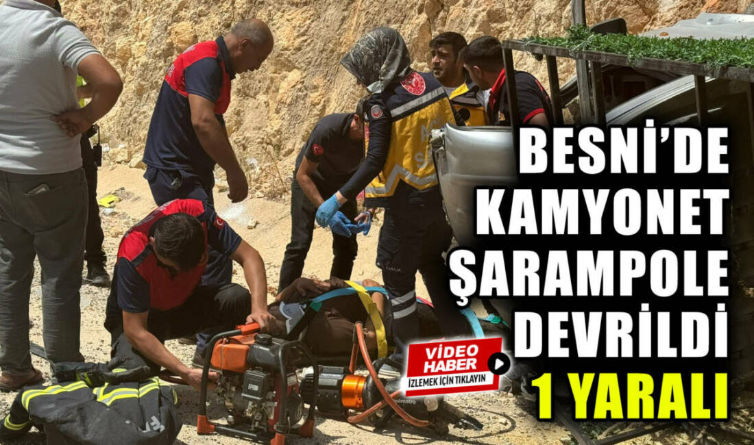 Besni ile Gaziantep arasında ulaşımı sağlayan karayolunun 2. kilometresinde trafik