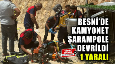 Besni ile Gaziantep arasında ulaşımı sağlayan karayolunun 2. kilometresinde trafik