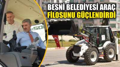 Besni Belediyesi, hizmet kalitesini artırmak amacıyla araç filosuna yeni bir