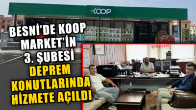 Besni’de faaliyet gösteren Tarım Kredi Koop Market, 3. şubesini Sugözü