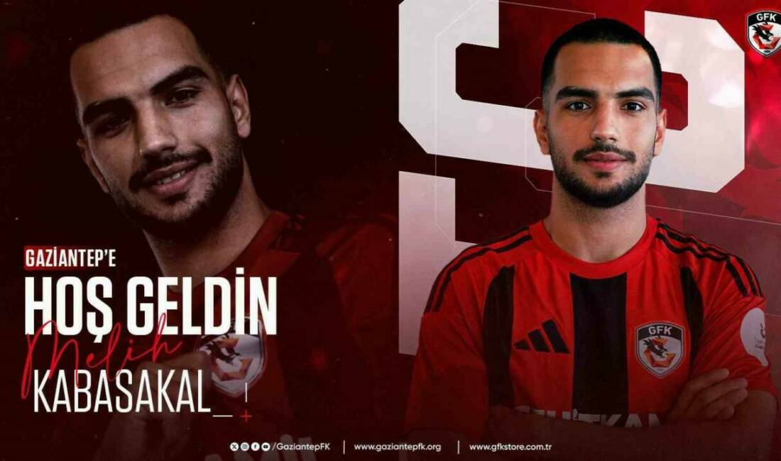 Gaziantep Futbol Kulübü, 29 yaşındaki futbolcu Melih Kabasakal ile 2+1