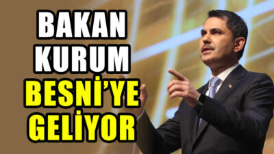 Çevre, Şehircilik ve İklim Değişikliği Bakanı Murat Kurum, yarın (8