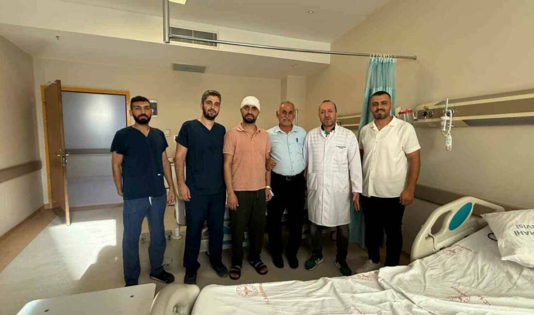 Mardin’de Nusaybin Devlet Hastanesi’nde gerçekleştirilen kraniyoplasti ameliyatı, özel olarak geliştirilen