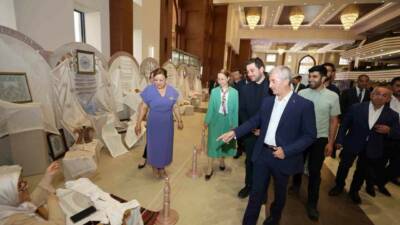 Şahinbey Belediyesi tarafından düzenlenen yaz okullarındaki kursiyerlerin el emeği ürünleri