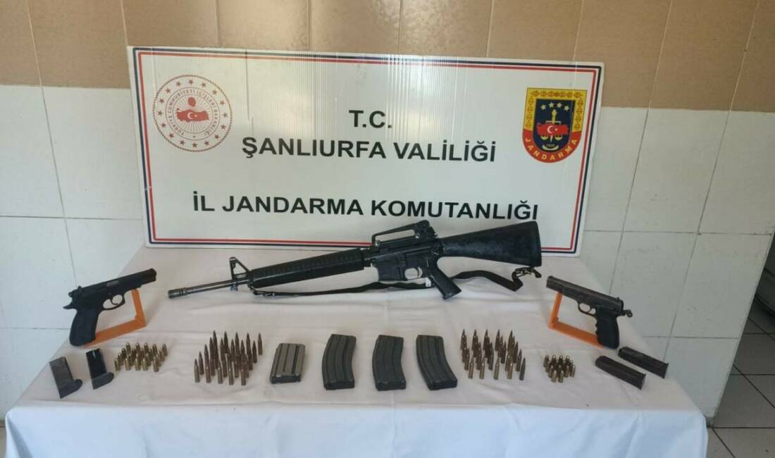 Siverek ilçesinde düzenlenen operasyonda, ruhsatsız silah ve mühimmat bulundu ve