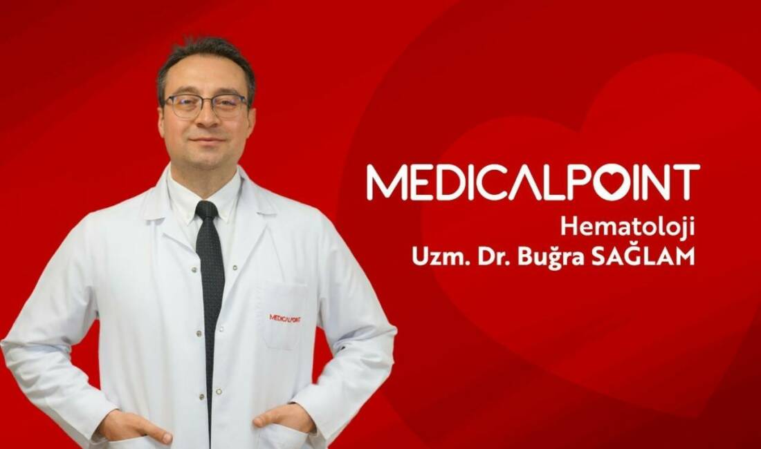 Gaziantep'teki Medical Point Hastanesi'nde Hematoloji Uzmanı olan Dr. Buğra Sağlam,