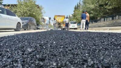 Adıyaman'ın Siteler Mahallesi'nde altyapı çalışmaları sırasında zarar gören Kavi Caddesi,