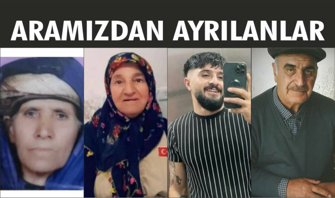 11-12.09.2025 Perşembe, Cuma gününe ait Besni’de Vefat Edenler köşesi.