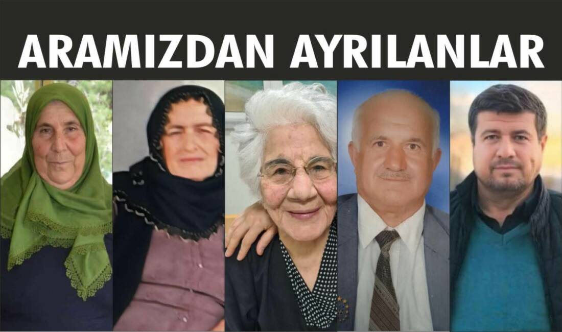 13-14.09.2025 Cumartesi, Pazar gününe ait Besni’de Vefat Edenler köşesi.