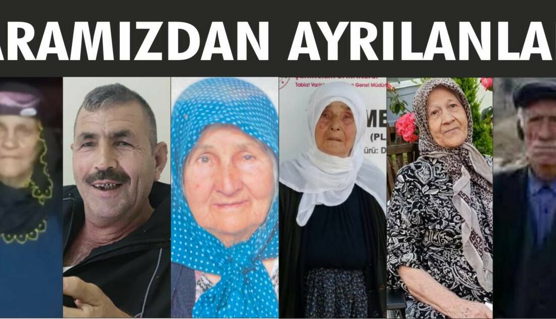 16.09.2025 Salı gününe ait Besni’de Vefat Edenler köşesi.