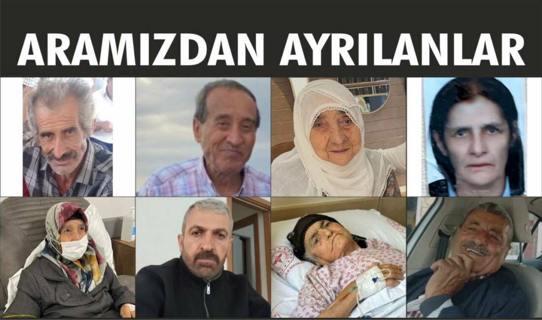 19-22.09.2025 Cuma, Cumartesi, Pazar, Pazartesi gününe ait Besni’de Vefat Edenler